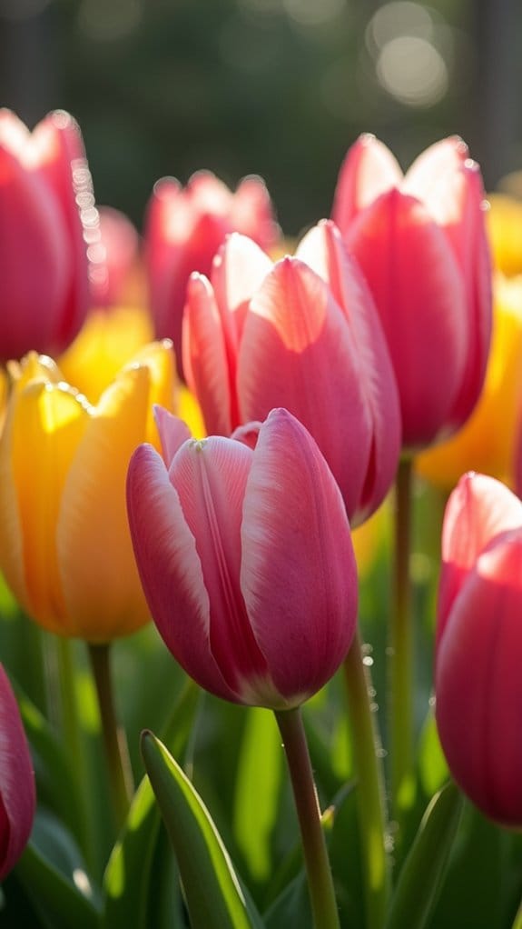 curved tulip lines enhance beauty