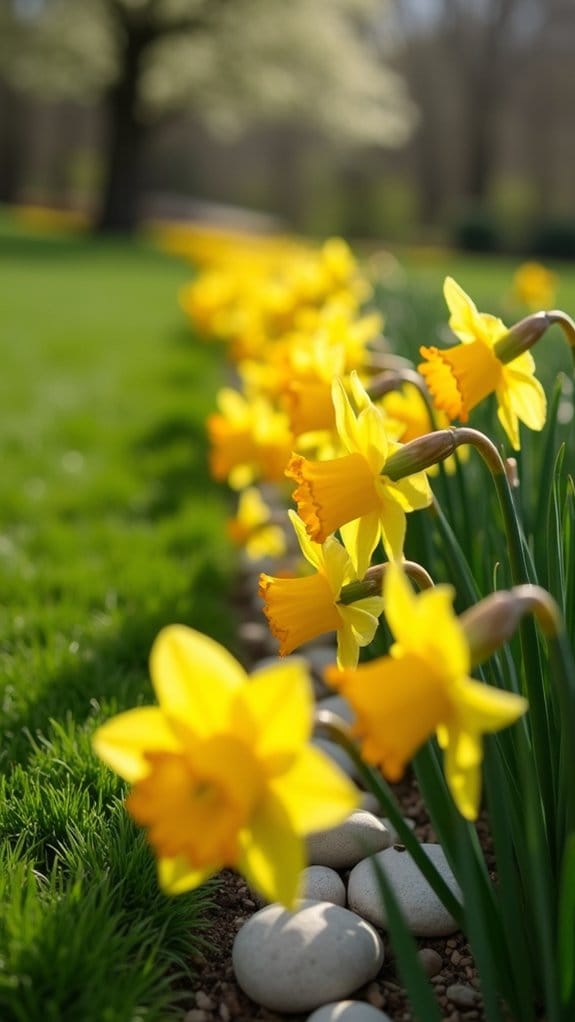 daffodil border design tips