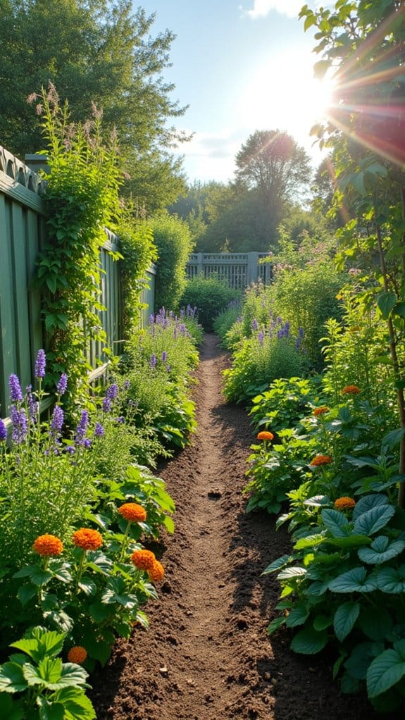 decorative climbing plant fencing