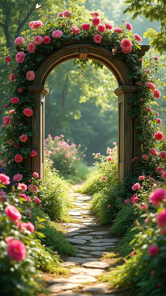 decorative garden arches installation