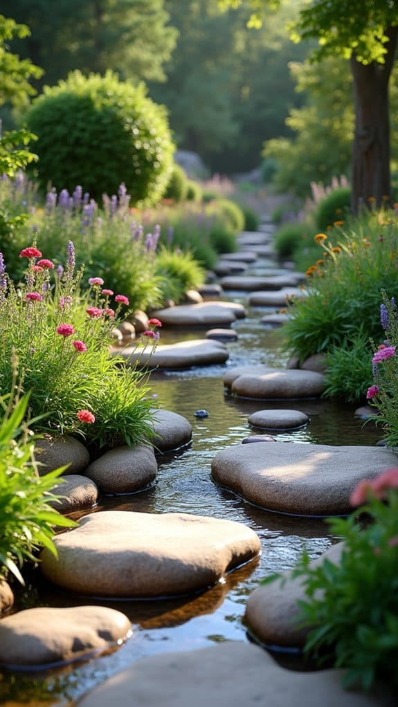 decorative river rock accents