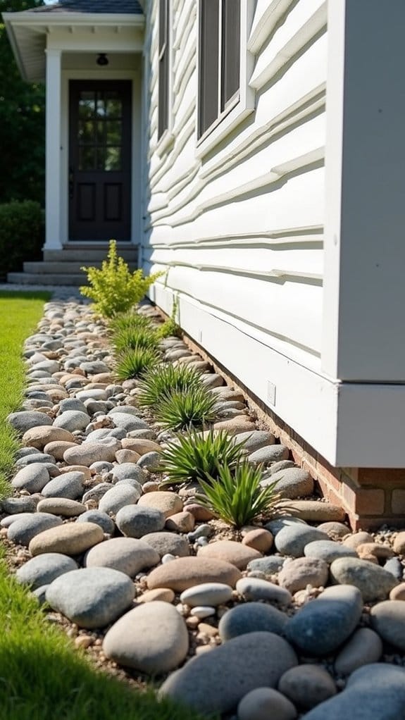 decorative rock landscape borders