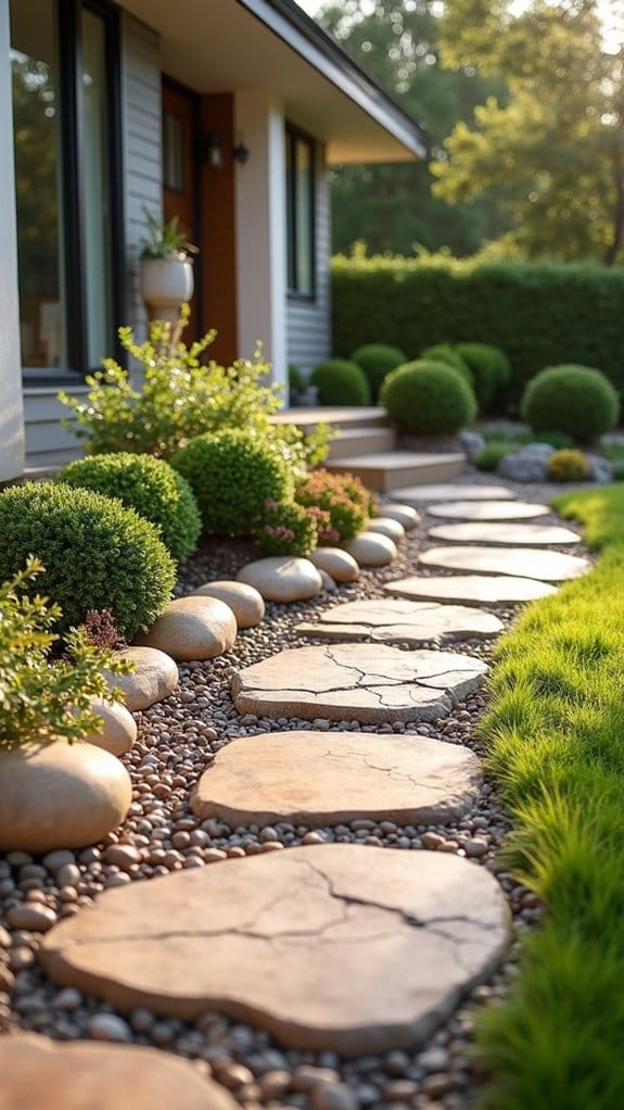 decorative stone path edges