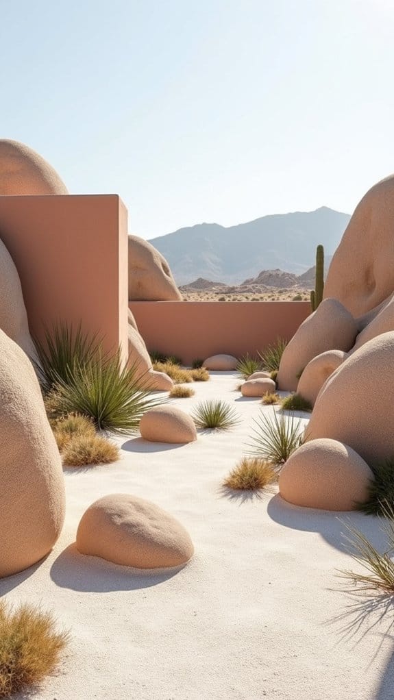 desert inspired low maintenance landscape