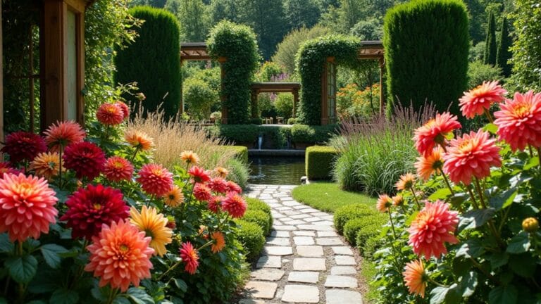 dramatic dahlia garden designs