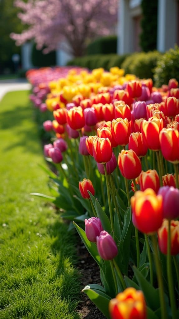 dramatic tulip groupings suggested