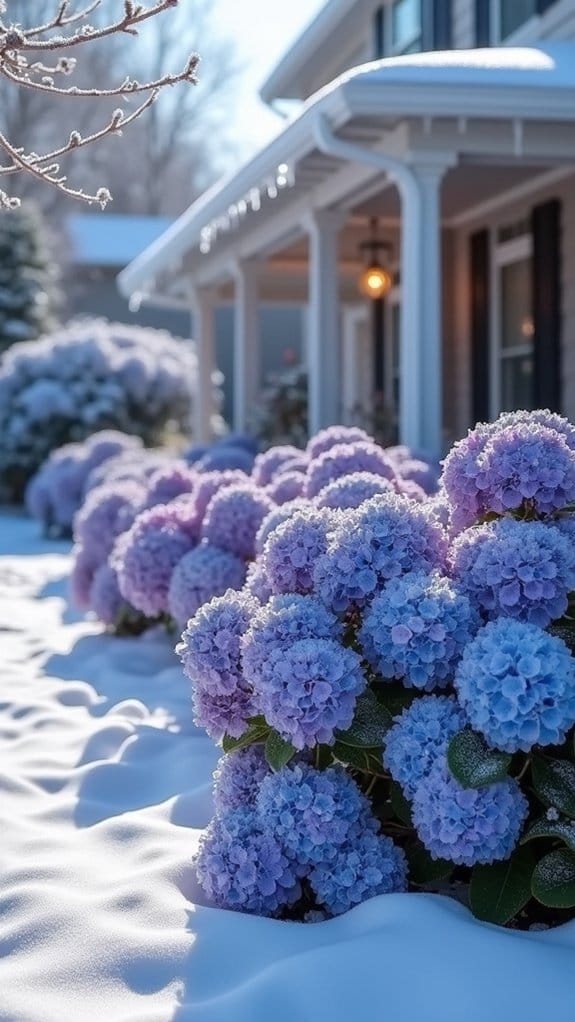 dried blooms enhance winter beauty