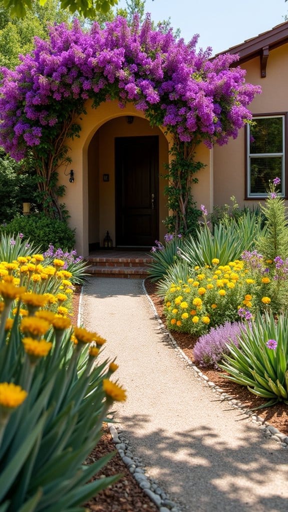 drought resistant colorful flower landscaping