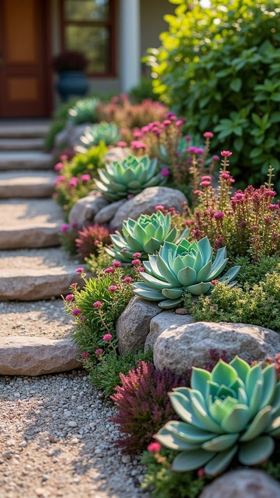 drought resistant succulent arrangement beauty