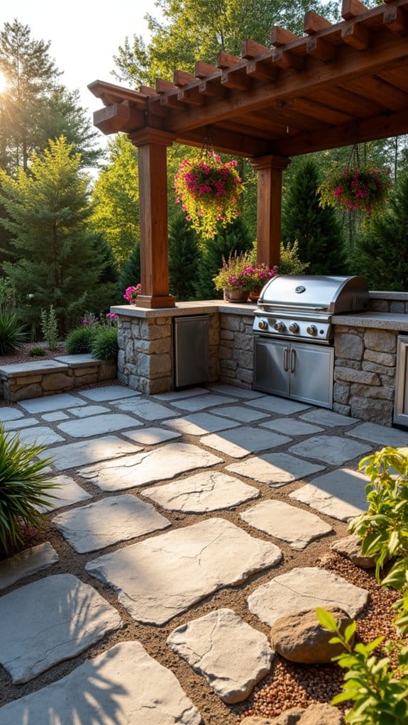 durable paver outdoor kitchens