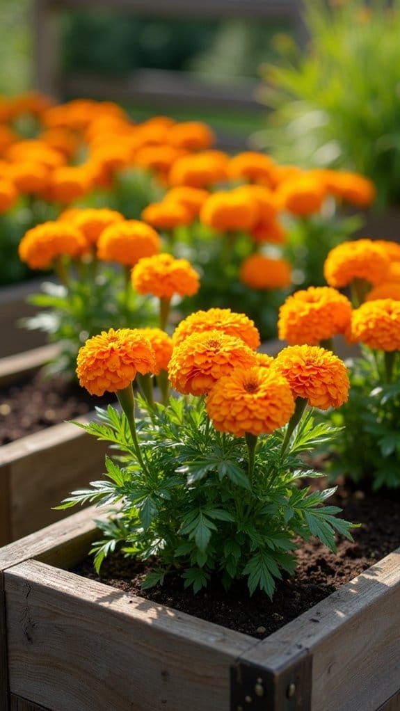 easier gardening with marigolds