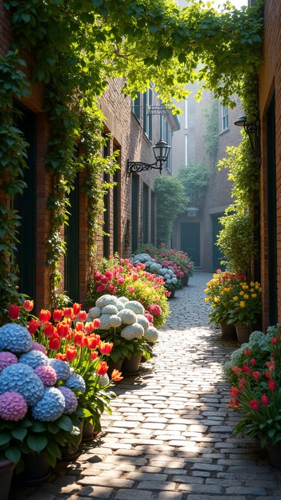 eclectic urban floral design