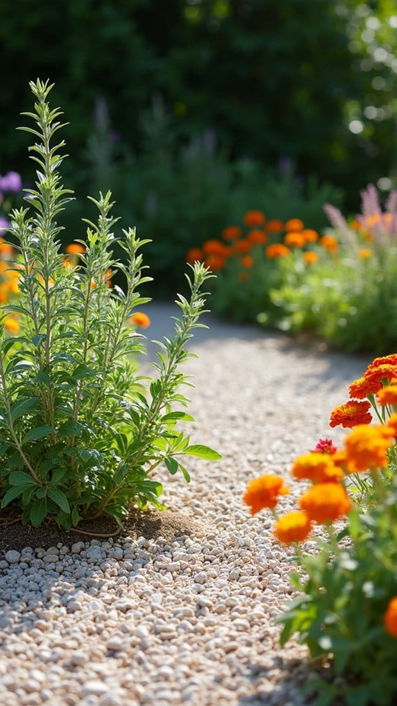 edible plants in gravel