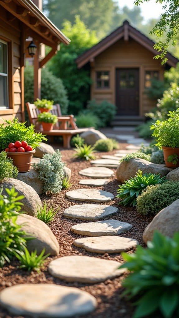 edible rock garden aesthetics