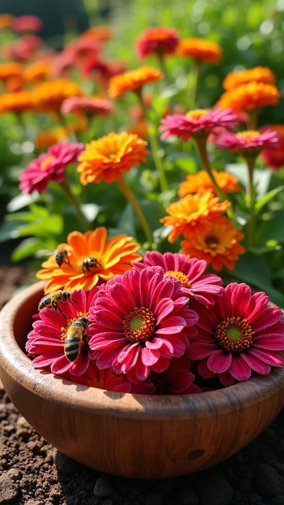 edible zinnias enhance dishes