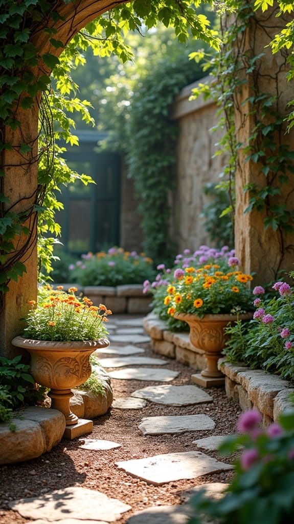 elegant climbing vine planters