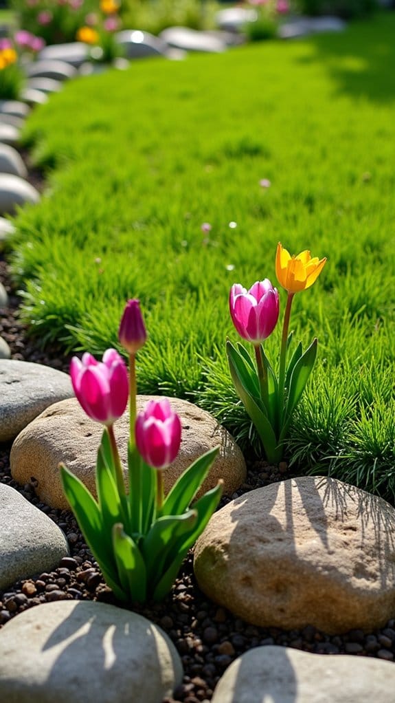elegant defined garden borders