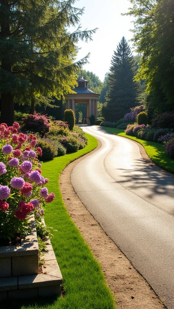 elegant flower bed design