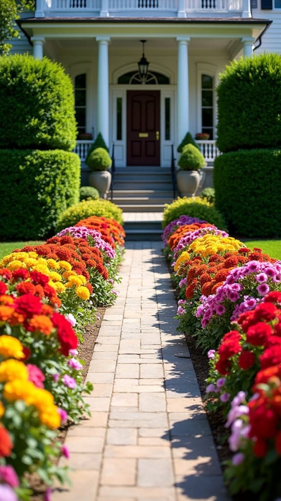 elegant formal garden symmetry