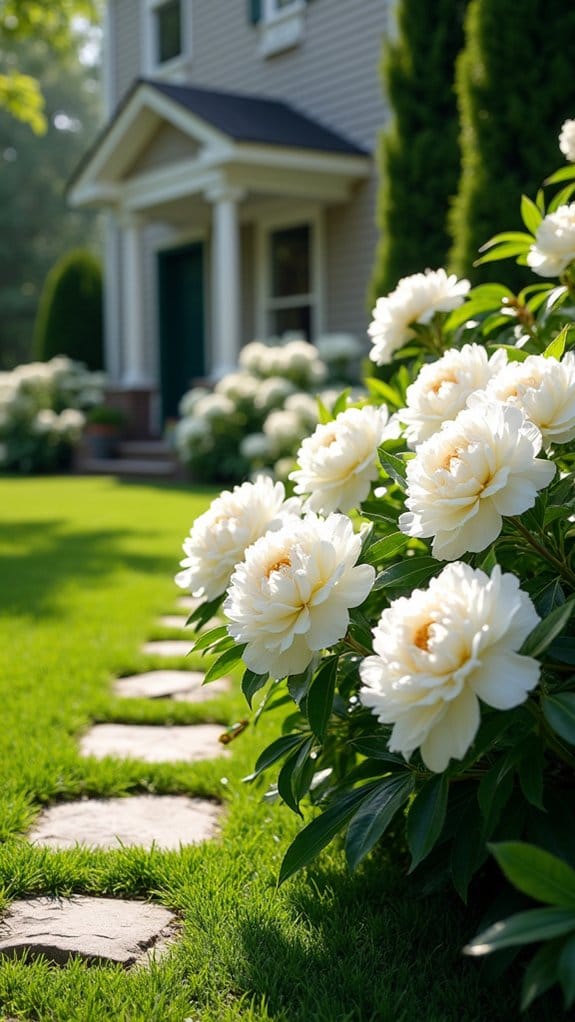 elegant fragrant peony clusters