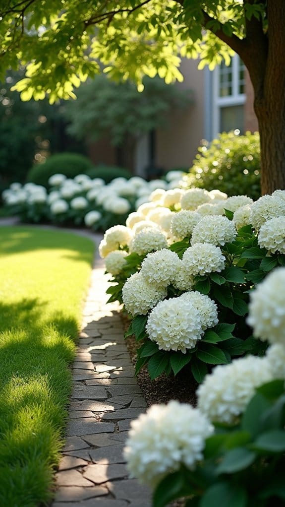 elegant hydrangea border design
