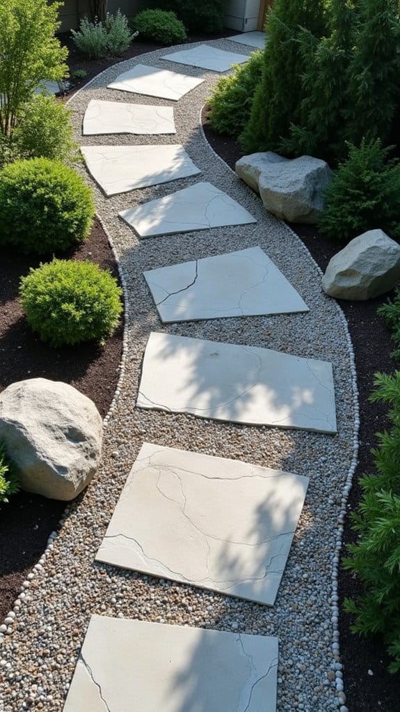 elegant low maintenance entrance