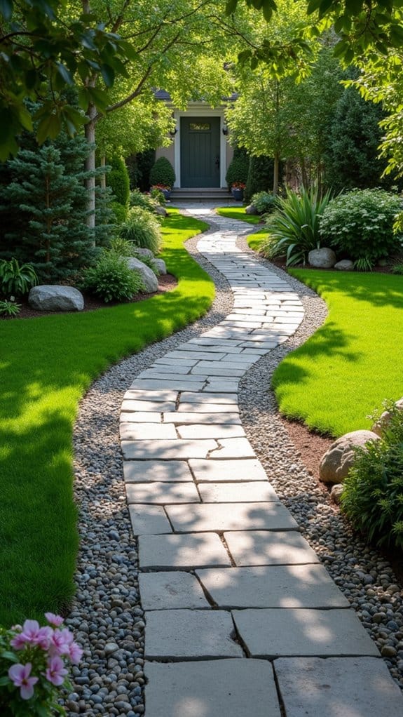 elegant paver pathway designs