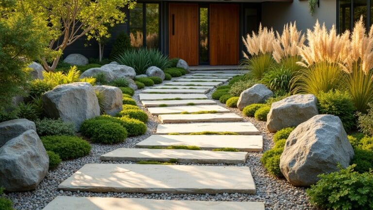 elegant rock driveway designs