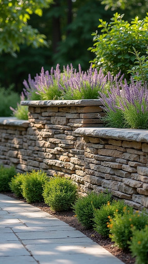elegant stacked slate walls