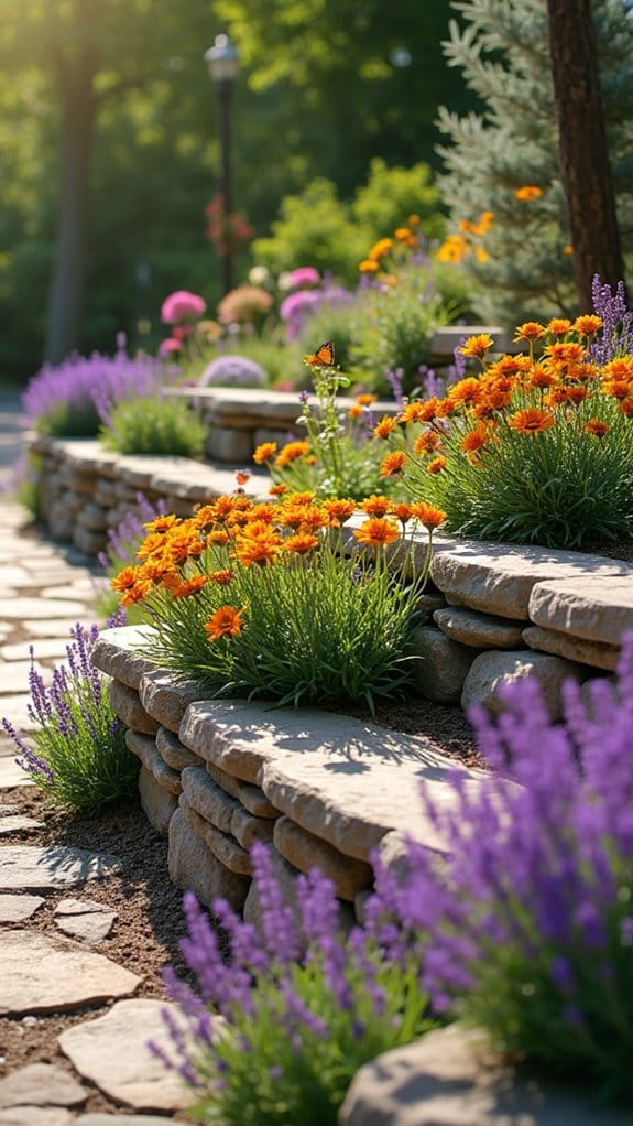 elegant stone butterfly garden