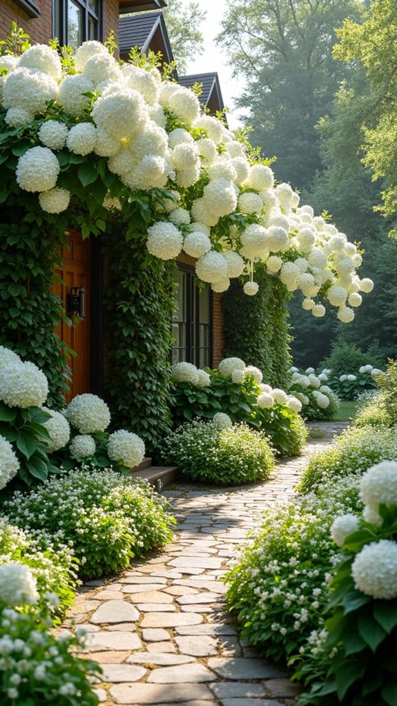 elegant white flowering shrubs