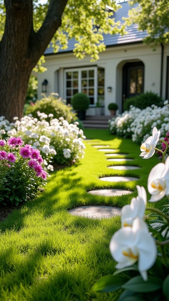 elegant white orchid accents