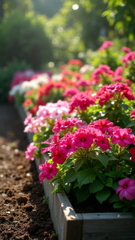 elevated beds for impatiens