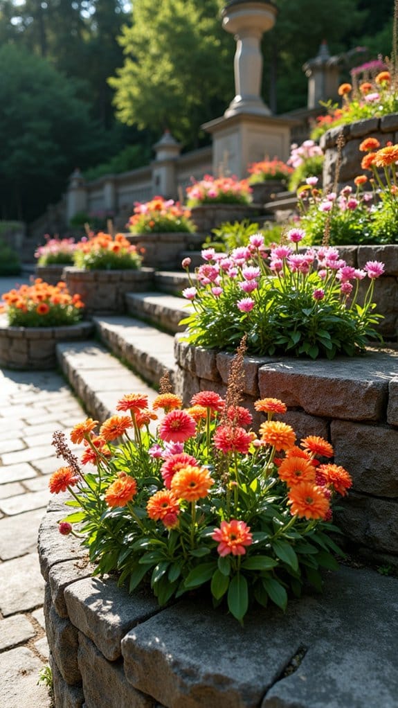 elevated platforms enhance blooms