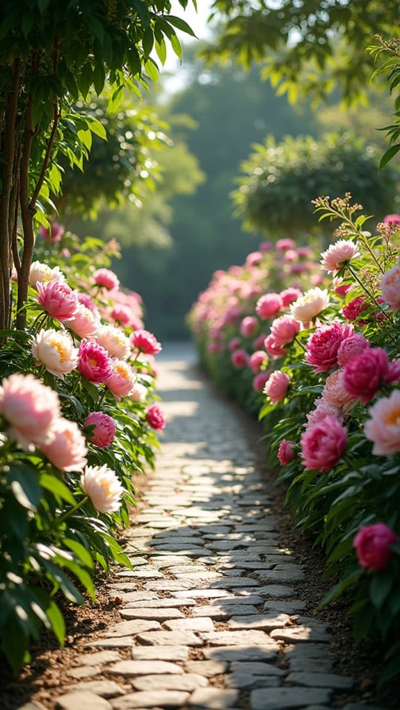 enchanting colorful garden pathways