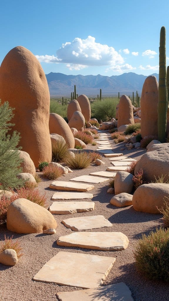 enchanting desert stone sculptures