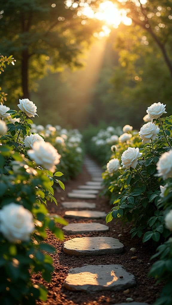 enchanting evening rose garden