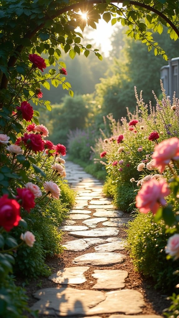 enchanting fragrant rose pathways