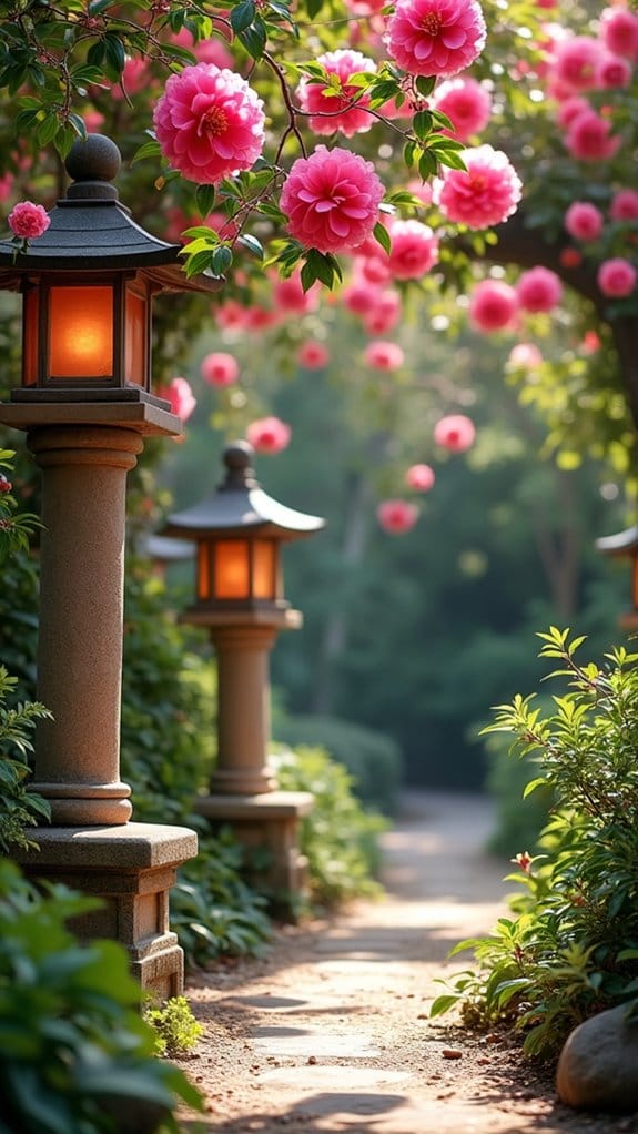 enchanting garden evening ambiance