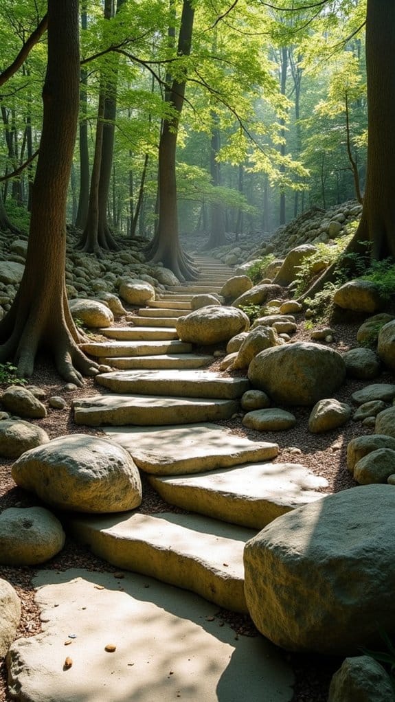 enchanting garden stone sculptures