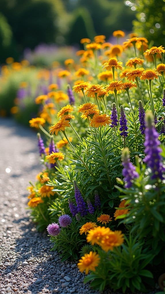 enchanting granite flower paths