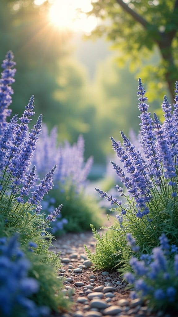 enchanting soft blue blooms