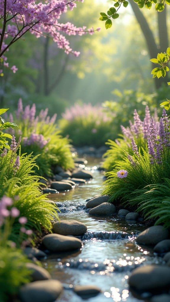enchanting tiny stream oasis