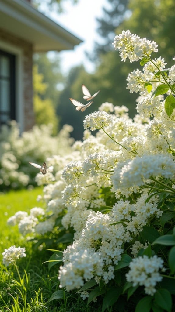 enchanting white butterfly bush