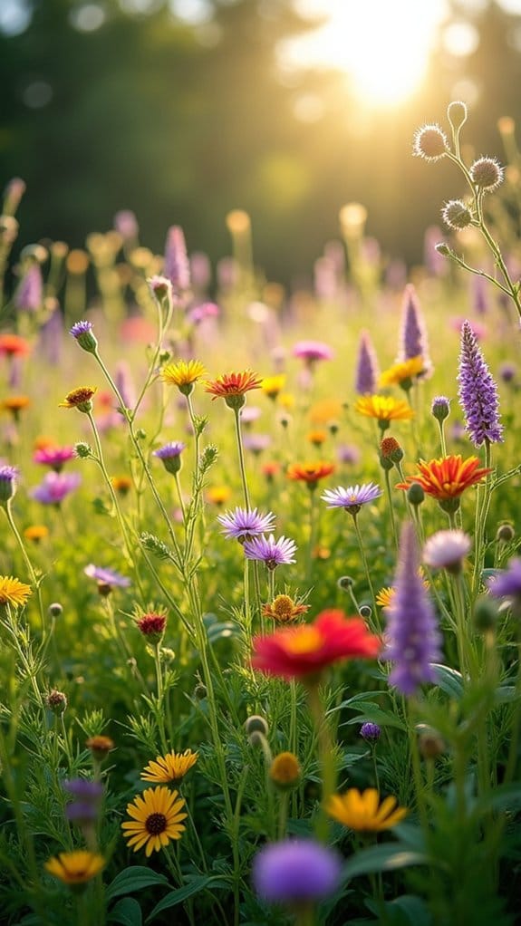 encouraging natural wildflower growth