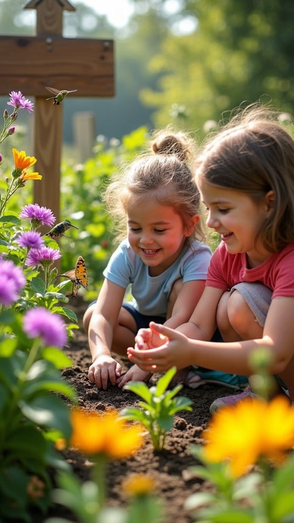 engaging kids in gardening