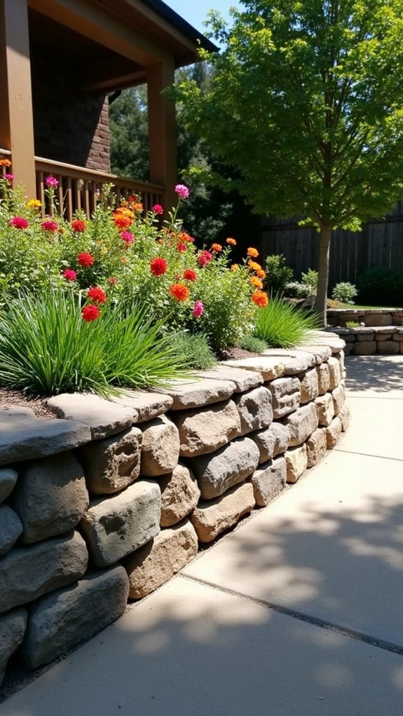 enhance garden with rocks