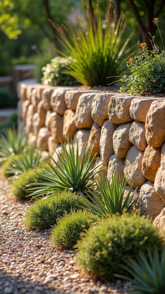 enhancing landscape with stone