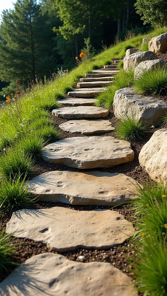 flagstone pathways enhance landscapes