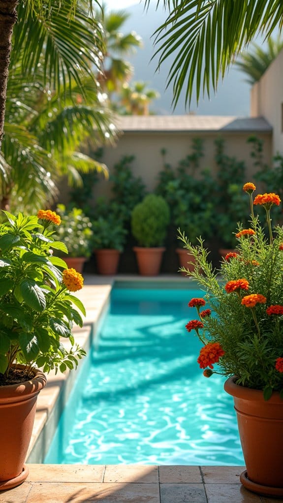 flowering herbs enhance aesthetics